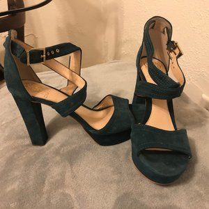 Vince Camuto Block Open Toe Heels